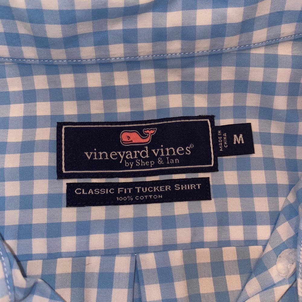 Blue Checkered Button Down - image 3